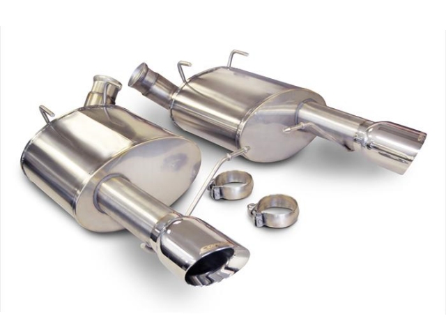 CORSA SPORT 2.5" Dual Rear Exit Axle-Back Exhaust w/ Single 4.0" Polished Tips (2011-2014 Mustang GT & BOSS 302)