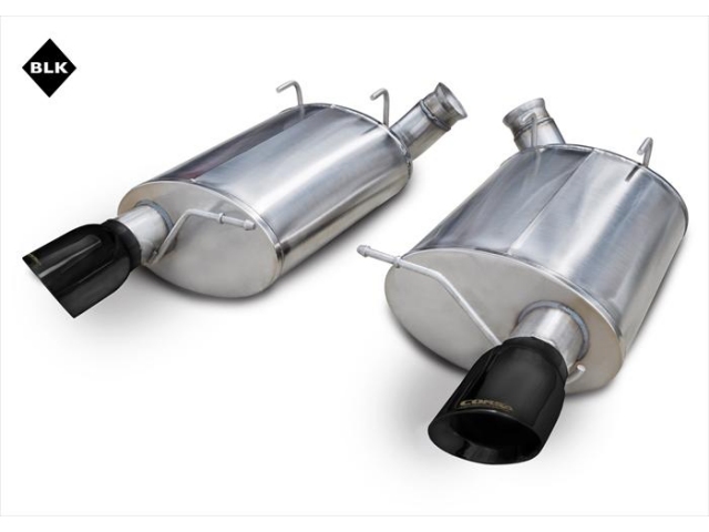 CORSA SPORT 3.0" Dual Rear Exit Axle-Back Exhaust w/ Single 4.0" Black PVD Tips (2011-2012 Mustang Shelby GT500)
