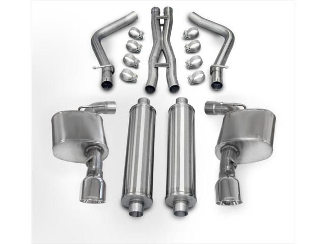 CORSA SPORT 2.75" Dual Rear Exit Cat-Back Exhaust w/ Single 4.5" Polished Tips