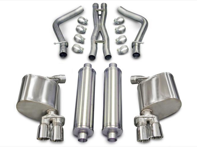 CORSA XTREME 2.5" Dual Rear Exit Cat-Back Exhaust w/ Twin 3.0" Polished Tips (2011-2014 Charger 5.7L HEMI)