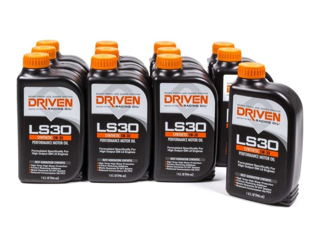 DRIVEN LS30 SYNTHETIC 5W-30 PERFORMANCE MOTOR OIL (12-1 Quart Bottles)