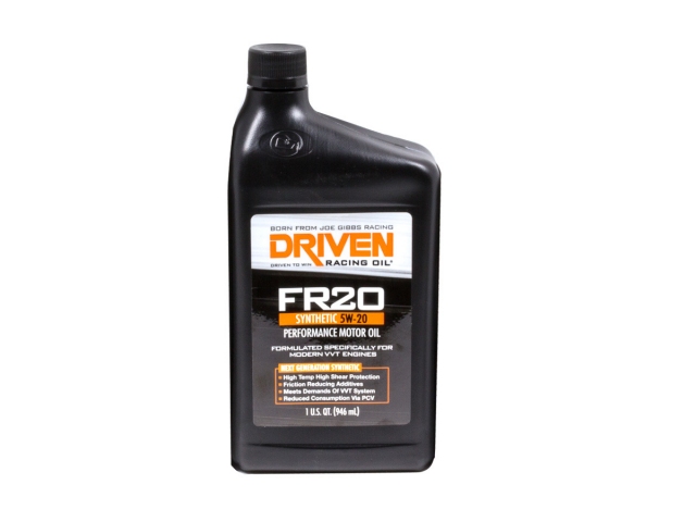 DRIVEN FR20 SYNTHETIC 5W-20 PERFORMANCE MOTOR OIL (1 Quart Bottle)