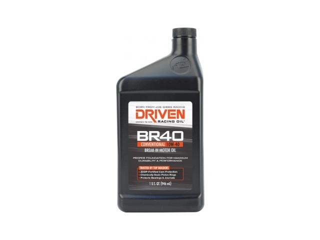 DRIVEN BR40 CONVENTIONAL 10W-40 BREAK-IN MOTOR OIL (1 Quart Bottle)