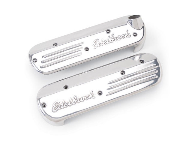 Edelbrock Coil Covers, Polished (GM LS) - Click Image to Close