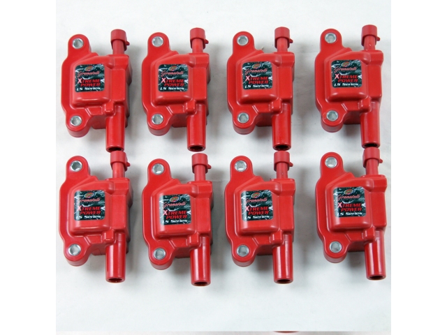 Granatelli XTREME POWER Coil Pack Set, Red (2005-2014 GM LS & 2014-2019 GM LT1)