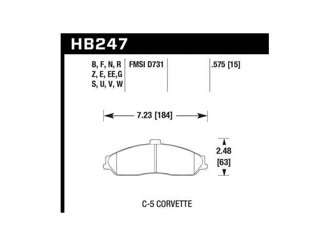 HAWK DTC-30 (DYNAMIC TORQUE CONTROL) Brake Pads, Front