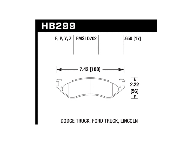 HAWK LTS (LIGHT TRUCK & SUV) Brake Pads, Front & Rear