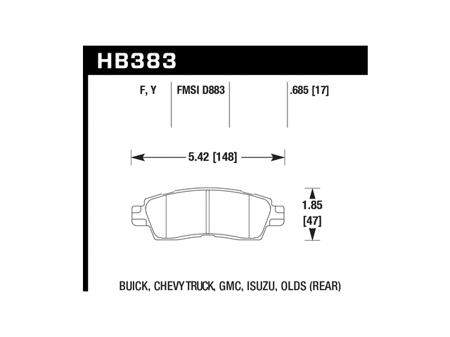 HAWK LTS (LIGHT TRUCK & SUV) Brake Pads, Rear