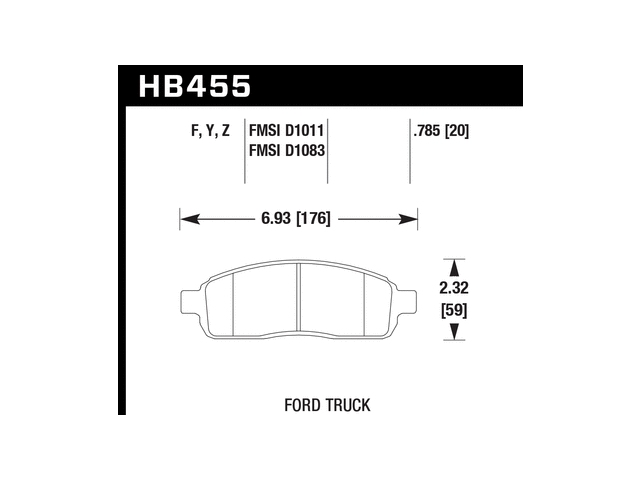 HAWK LTS (LIGHT TRUCK & SUV) Brake Pads, Front