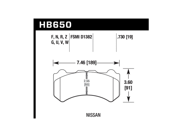 HAWK DTC-50 (DYNAMIC TORQUE CONTROL) Brake Pads, Front (2009-2018 Nissan GT-R)
