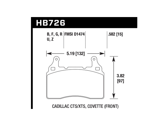 HAWK DTC-80 (DYNAMIC TORQUE CONTROL) Brake Pads, Front