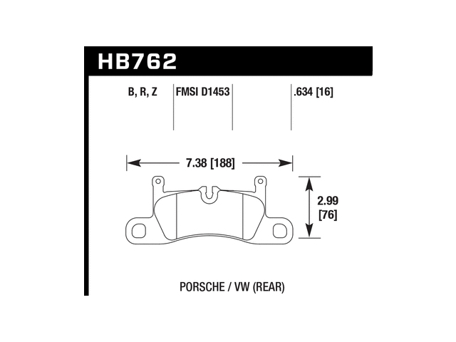 HAWK HP (HIGH PERFORMANCE) Plus Brake Pads, Rear