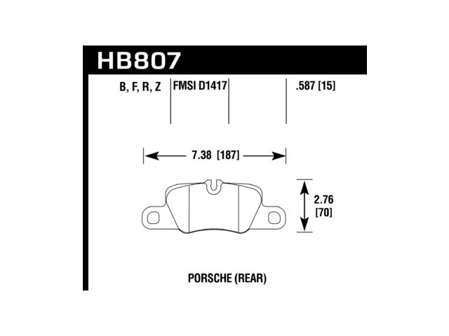HAWK HPS (HIGH PERFORMANCE STREET) 5.0 Brake Pads, Rear