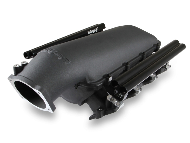 Holley EFI Duel Fuel Injector Lo-Ram Top-Feed Manifold & Fuel Rail Kit, Black (GM LS1)