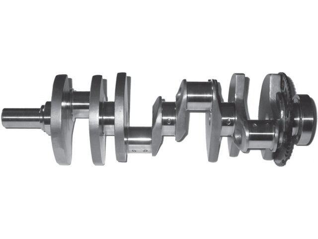 MANLEY 4340 Forged Steel Crankshaft [Design LW | Reluctor Wheel 58 Tooth | Stroke 4.100" | Minimum Rod Length 6.125" | Main Journal Diameter 2.559" | Rod Journal Diameter 2.100" | Bobweight (grams) 1755 | Total Weight (lbs.) 50-52] (GM LS exc/ LS7) - Click Image to Close