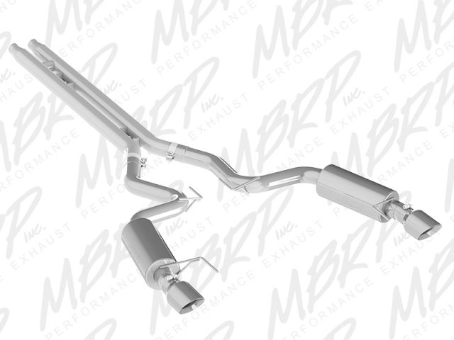 MBRP XP Series Cat-Back Exhaust, STREET VERSION (2015-2016 Mustang GT)