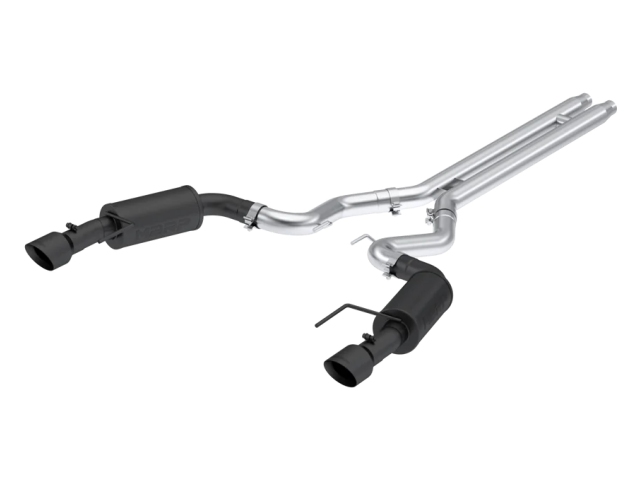 MBRP ARMOR BLK "STREET" Cat-Back Exhaust w/ Black Tips, 3" (2024 Ford Mustang GT)