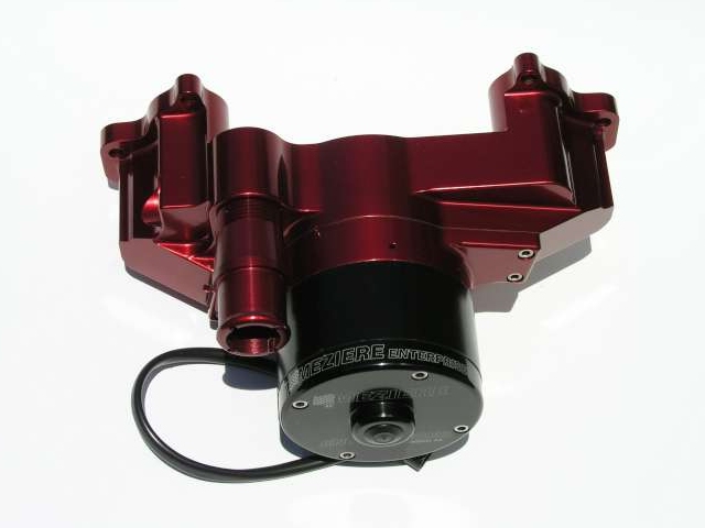 Meziere 100 Series Electric Water Pump, Red, HD (GM LS1)