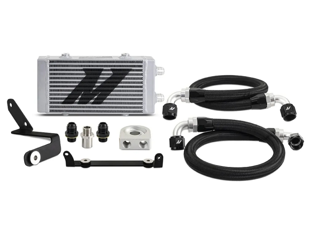 MISHIMOTO Oil Cooler Kit, Non-Thermostatic Silver Cooler (2023-2024 Toyota GR Corolla)