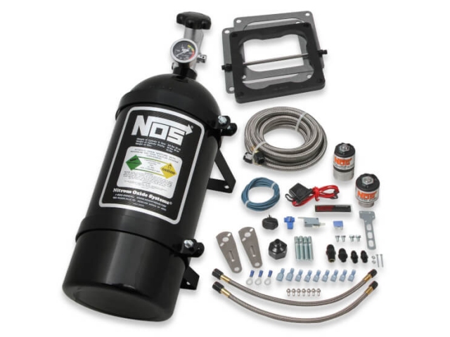 NOS BIG SHOT Wet Nitrous System, Black [190-300 HP] (4150 4-Barrel Carburetor)