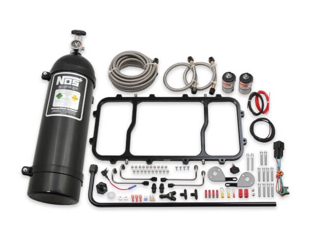 NOS Dry Nitrous Plate Kit For Holley Hi-Ram Intake Manifold, Black (GM LS)