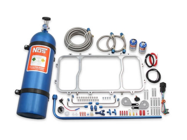 NOS Dry Nitrous Plate Kit For Holley Hi-Ram Intake Manifold, Silver (GM LS)