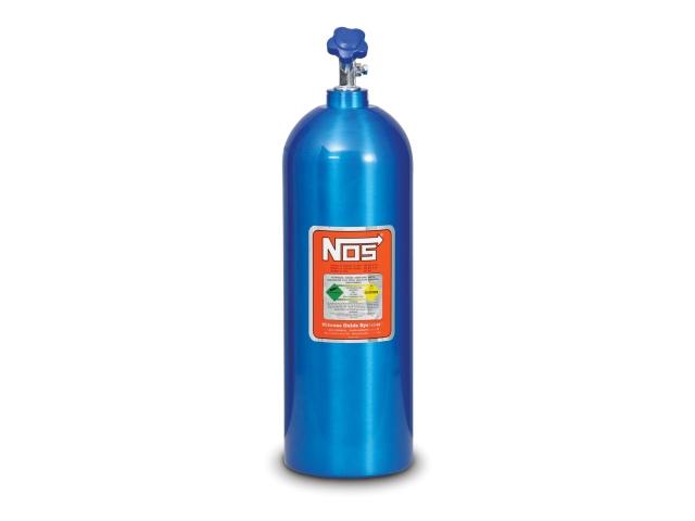NOS Electric Blue Nitrous Bottle w/ Hi-Flow Valve, 20 Pound