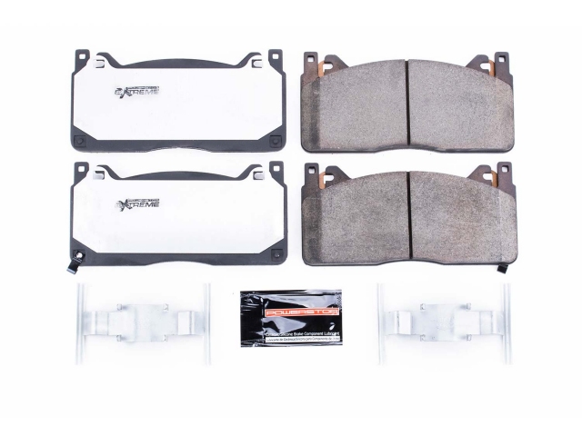 POWERSTOP Z26 STREET PERFORMANCE CARBON-FIBER CERAMIC BRAKE PADS, Front (2015-2020 Ford Mustang Shelby GT350)