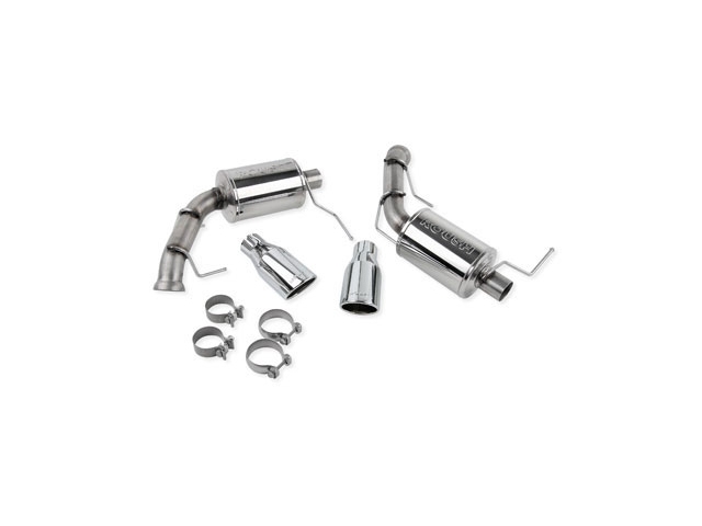 ROUSH Axle-Back Exhaust Kit - Round Tips (2011-2014 Mustang GT, 2012-2013 Mustang BOSS 302 & 2011-2012 Mustang Shelby GT500)