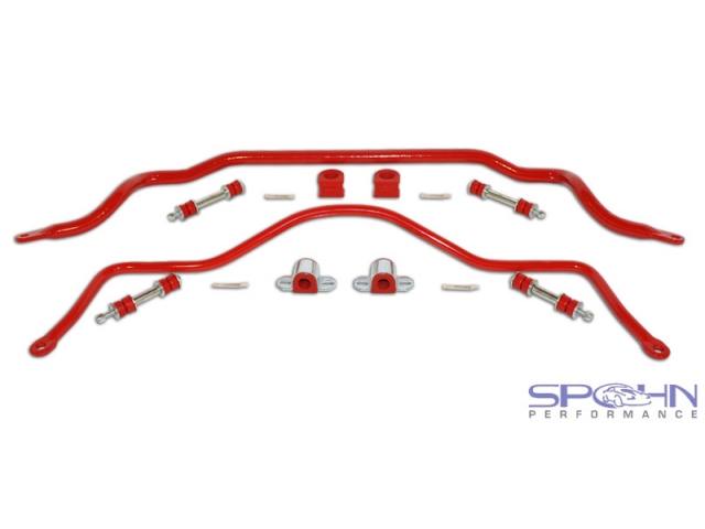 Spohn Sway Bars w/ Polyurethane Bushings, 32mm Front & 22mm Rear, 4140N Chrome-Moly (1993-2002 Camaro & Firebird)