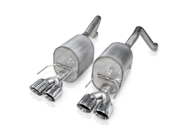 STAINLESS WORKS Dual Chambered Turbo Axle-Back Exhaust, 2-1/2", FACTORY CONNECT (2005-2008 Chevrolet Corvette 6.2L LS3)