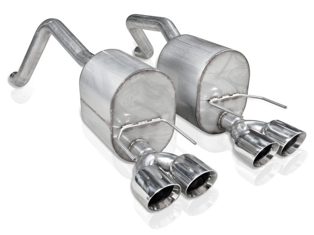 Stainless Works Turbo Chambered Exhaust w/ Dual Slash Cut Tips, Factory Connect, 2-1/2" (2009-2013 Corvette LS3)