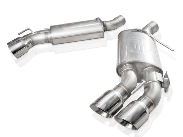 STAINLESS WORKS "LEGEND SERIES" Axle-Back Exhaust w/ NPP Valve & Quad 4" Tips, 3", FACTORY CONNECT (2016-2021 Camaro SS)