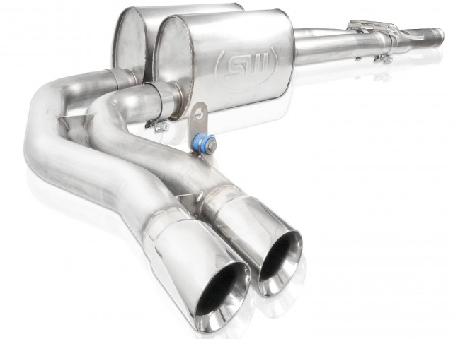 Stainless Works Dual Turbo Chambered Exhaust, Factory Connect, 3", Front Passenger Rear Tire (2007-2016 Silverado & Sierra 1500 5.3L)