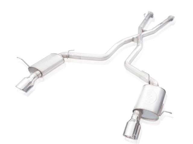 STAINLESS WORKS "REDLINE SERIES" Cat-Back Exhaust w/ Polished Tips, 3", FACTORY CONNECT (2018-2020 Durango SRT)