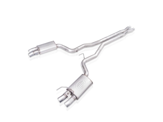 STAINLESS WORKS "REDLINE SERIES" Cat-Back Exhaust & X-Pipe, 3", FACTORY CONNECT (2015-2020 Mustang Shelby GT350)