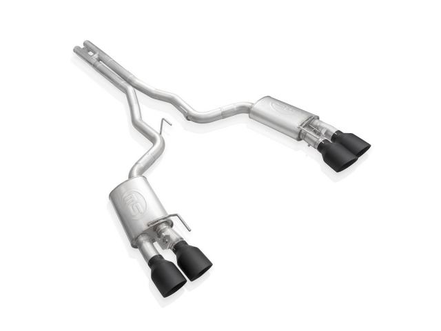 STAINLESS WORKS "LEGEND SERIES" Cat-Back Exhaust & H-Pipe w/ Black-Out Tips, FACTORY CONNECT (2020 Mustang Shelby GT500)