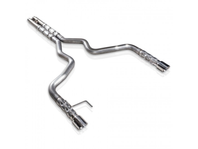 STAINLESS WORKS Retro Chambered Exhaust, Factory Connect, 3" (2015-2017 Mustang GT)
