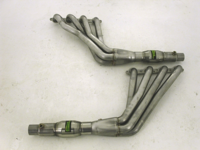 Stainless Works Long Tube Headers & Lead Pipes w/ Catalytic Converters, Factory Connect, 2" x 3" (2010-2015 Camaro SS, ZL1 & 1LE)