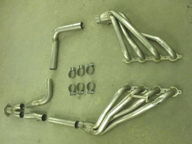 Stainless Works Long Tube Headers & Y-Pipe w/ Catalytic Converters, Factory Connect, 1-3/4" x 3" (1999-2002 Sierra & Silverado 4.8L & 5.3L 4WD)