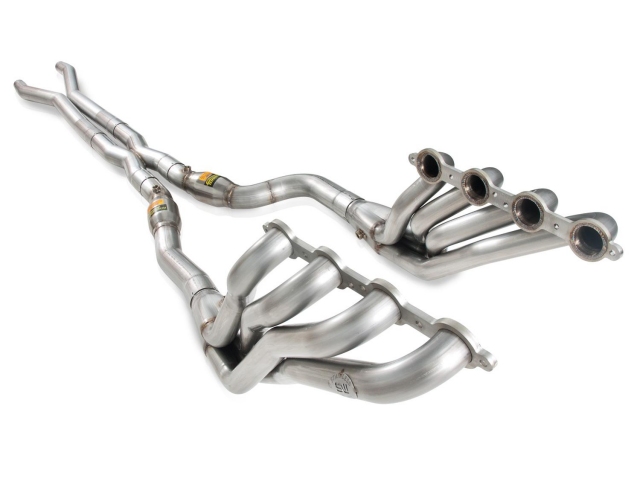Stainless Works Long Tube Headers & Lead Pipes w/ Catalytic Converters, Factory Connect, 2" x 3" (2009-2015 CTS-V)