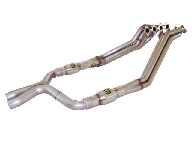 Stainless Works Long Tube Headers & Lead-Pipes w/ Catalytic Converters, Factory Connect, 1-3/4" x 3" (2005-2010 Mustang GT)