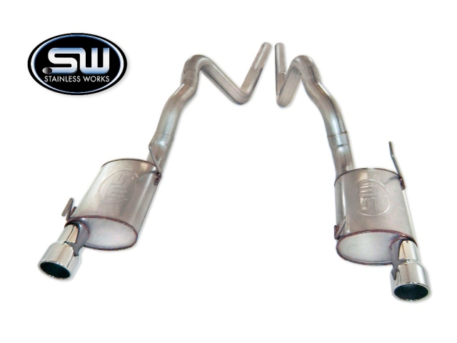 Stainless Works Turbo S-Tube Exhaust, Factory Connect, 3" (2007-2010 Mustang Shelby GT500)