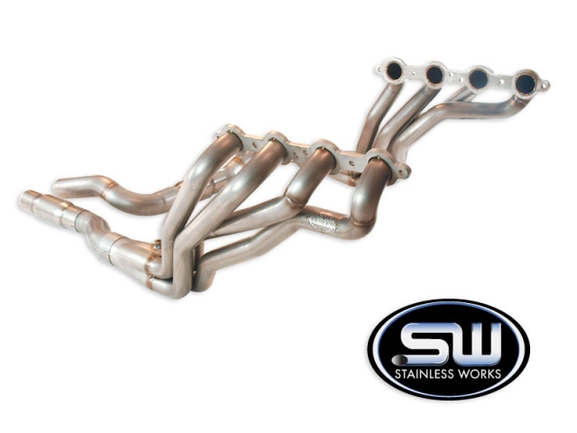 Stainless Works Long Tube Headers & Lead-Pipes w/ Catalytic Converters, Performance Connect, 1-3/4" x 3" (2006-2009 Trailblazer SS)