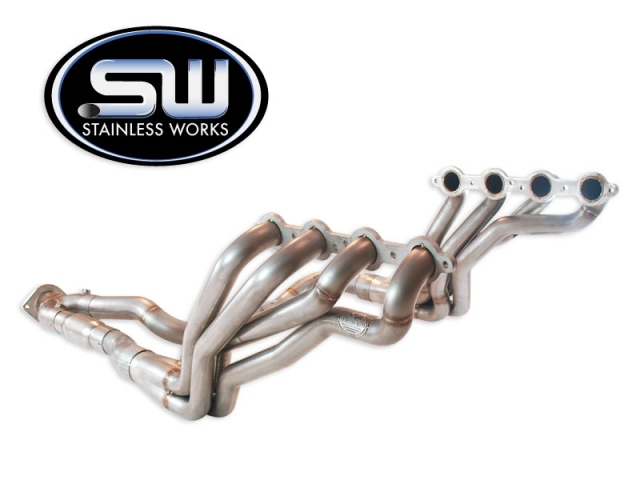 Stainless Works Long Tube Headers & Y-Pipe w/ Catalytic Converters, Factory Connect, 1-3/4" x 3" (2006-2009 Trailblazer SS)