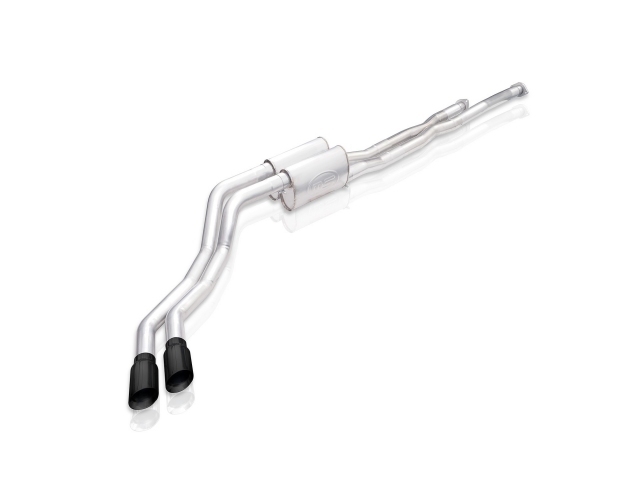 STAINLESS WORKS "REDLINE SERIES" Cat-Back Exhaust w/ Black Tips, 3", FACTORY CONNECT (2014-2020 Tundra 5.7L V8)