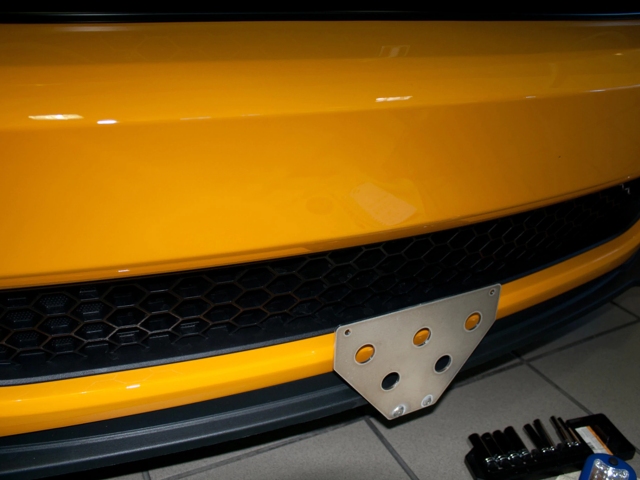 STO N SHO Detachable Front License Plate Bracket (2013-2014 Mustang BOSS 302 & California Special)