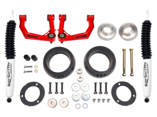 TUFF COUNTRY EZ-RIDE 3" Lift w/ Toytec Ball Joint Boxed Upper Control Arms & SX8000 Shocks (2023-2024 Toyota 4Runner)