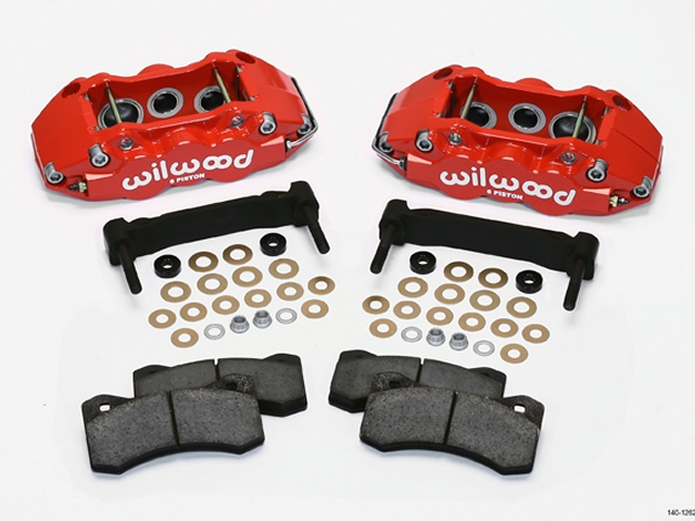 wilwood W6A Front Caliper & Bracket Upgrade Kit, Red (2005-2013 Corvette & Z06)